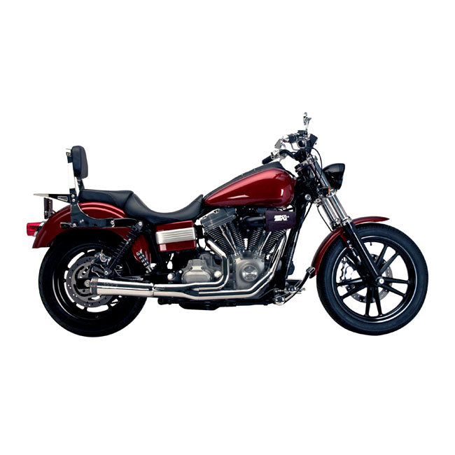 Supertrapp, 2-1 Fatshot Exhaust System. Chrome for 12-17 Dyna (Incl. 12-16 FLD Switchback)