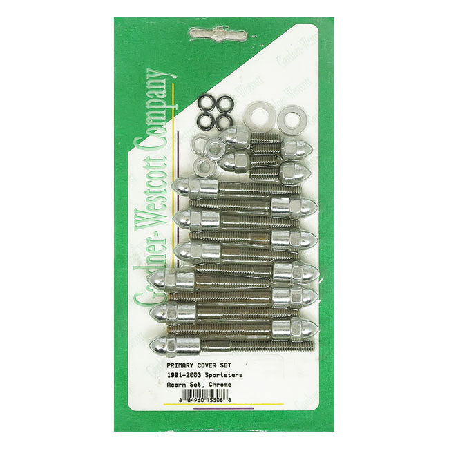 Gw, Primary Cover Mount Kit Chrome Acorn for 91-03 XL