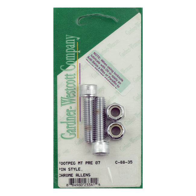 Gw, Allen Bolt Footpeg Kit for 69-06 Big Twin, XL