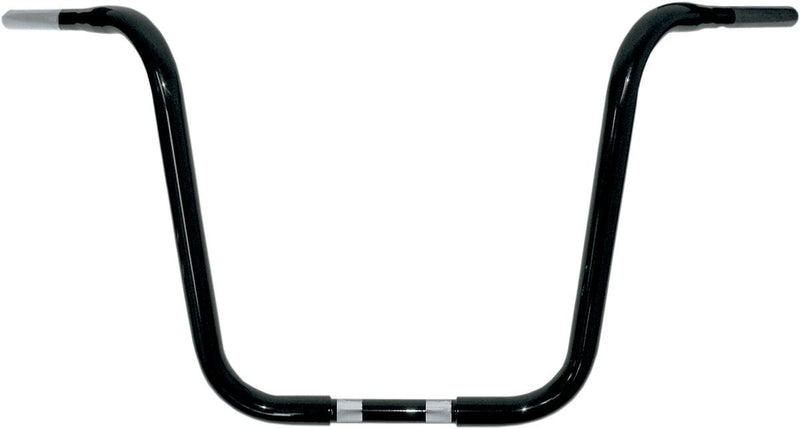 Drag Specialties Gloss Black 1 1/4" Buffalo 16" Ape Hanger Touring Bars - Part #06012741 - Hogparts UK