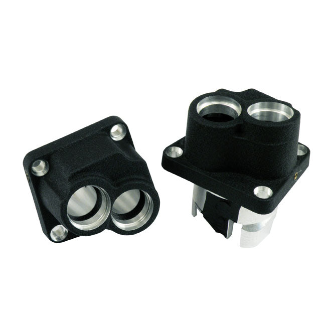 S&S, 84-99 Cast Tappet Block Set Front/Rear. Black for 84-99 Evo Big Twin