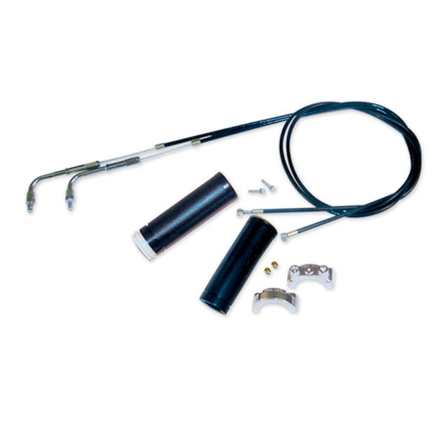 S&S Throttle Cable Assembly for All 74-20 Cable Operated (Excl. Cruise Control) Stock Or Custom Big Twin, XL Models With S&S E&G Carburettors; 81-89H-D With Keihin Butterfly Carb (Excl. CV)