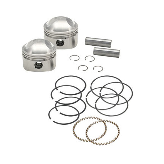 S&S, 3-7/16" Forged Stroker Piston Kit. +.060" for 41-84 Big Twin With 84" (4-1/2" Stroke), 86" (4-5/8" Stroke) & 88" (4-3/4" Stroke) Engines
