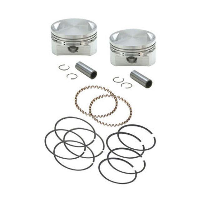 S&S, Evo Stroker Piston Set (Oem Heads). Std for 84-99 Evo Big Twin With 4-5/8" Stroker Flywheels