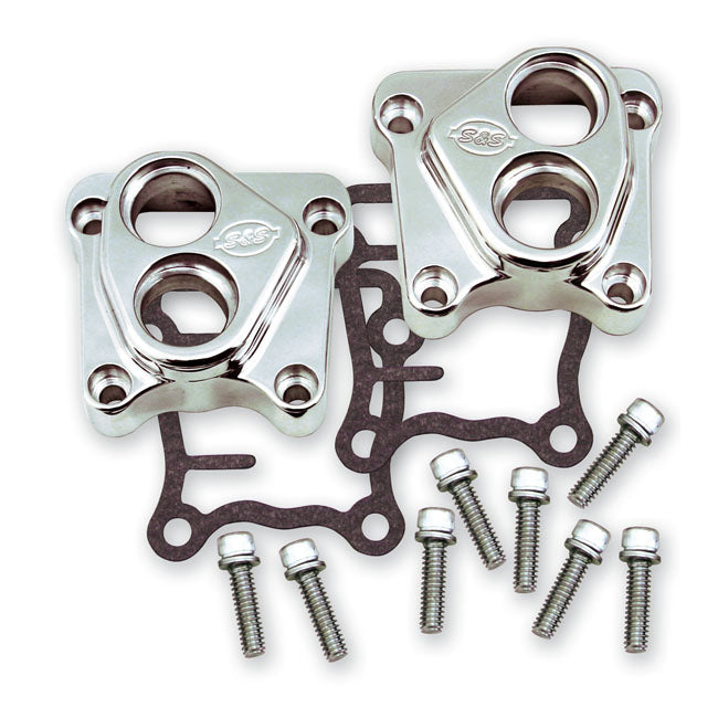 S&S, Twin Cam Tappet Cover Set. Chrome for 99-17 Twin Cam