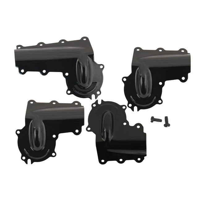 S&S, Kn Top Valve Spring Cover Kit. Black for 36-47 Knucklehead; S&S Kn-Series Engines