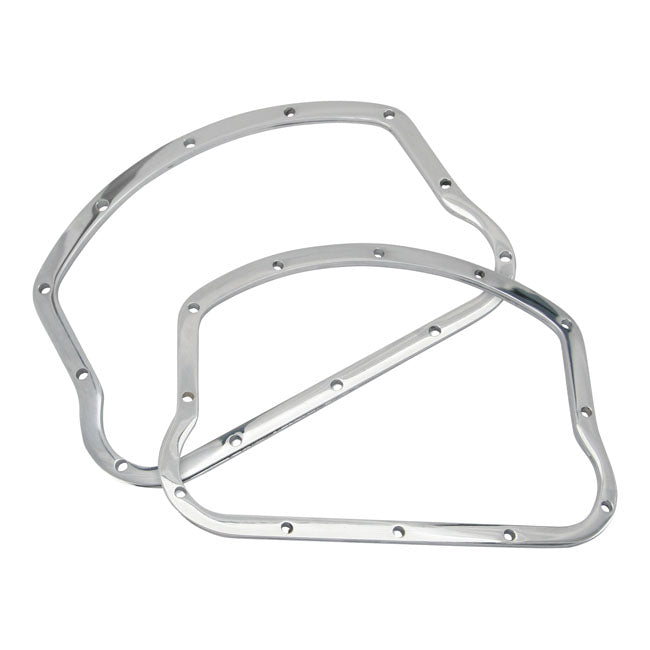 S&S, D-Ring Set For Panhead Rocker Covers. Chrome for 48-65 Panhead