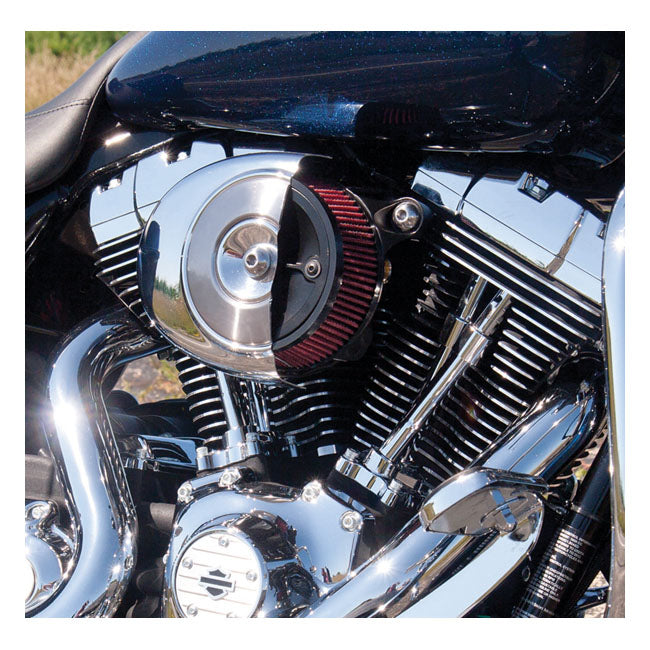 S&S Stealth, Air Cleaner Kit Without Cover for 00-15 Softail; 99-17 Dyna (Excl. 2017 FXdls); 99-07 Flt/Touring. (Cv Carb & Delphi Inj)