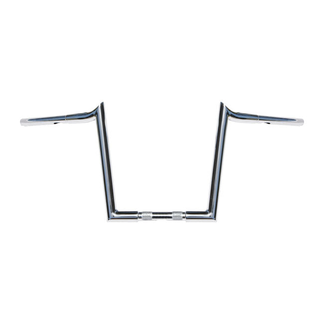 Wild1, Chubby Hooked 1-1/4" Ape Hangers. 12" Rise. Chrome for 82-20 H-D Mech & E-Throttle (Excl. 88-11 Springers; 82-20 Touring)