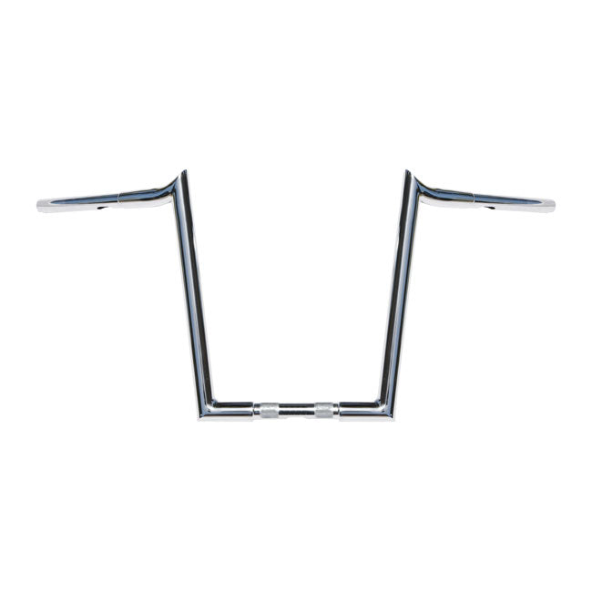 Wild1, Chubby Hooked 1-1/4" Ape Hangers. 14" Rise. Chrome for 82-20 H-D Mech & E-Throttle (Excl. 88-11 Springers; 82-20 Touring)