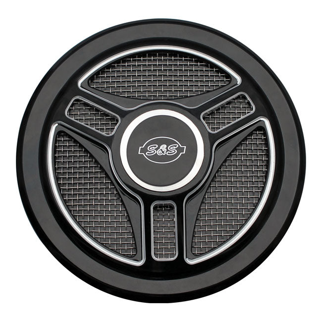 S&S Stealth Air cleaner Cover, Tri-Spoke