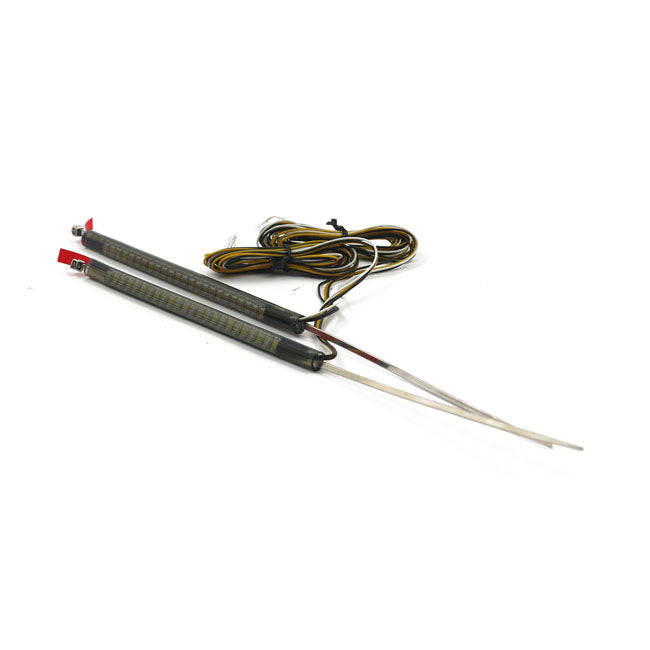 Custom Dynamics Rewraps® LED Turn Signals for 49mm Fork Legs.