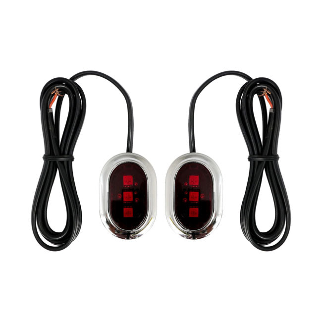 Custom Dynamics Antenna Replacing Light Set Chrome for 06-19 FLHX/S Street Glide; 10-19 FLTR/X/Xs Road Glide, FLHRS (Excl. Cvo Models)