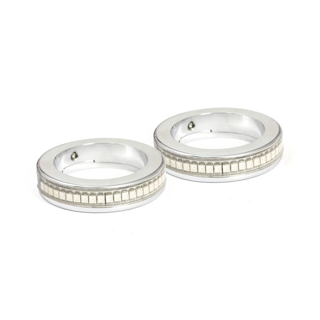 Custom Dynamics Eclipze® LED Fork Wrap Around Turn Signal for 39mm Fork Legs.