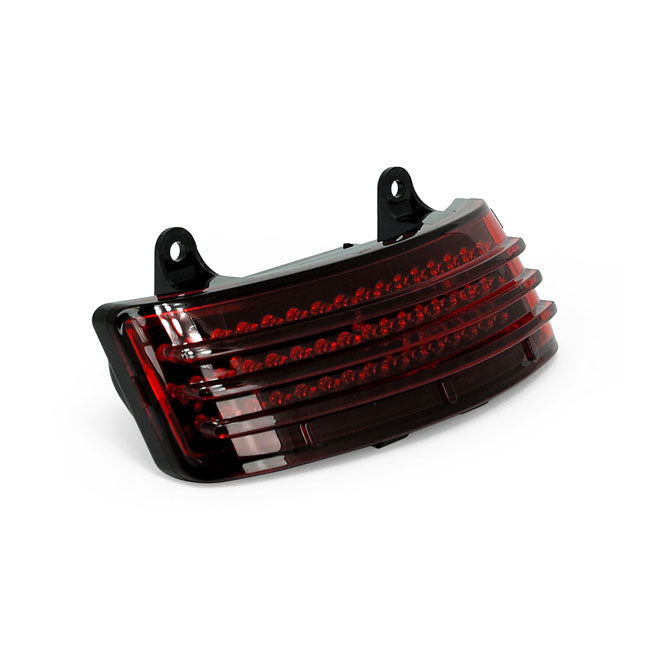 Custom Dynamics Tri-Bar LED Fender Tip Red Lens for 14-21 FLHX, FLHXS; 15-21 FLTRXS. (Fits HDI Models Only)