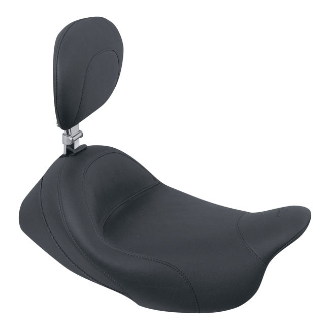 Mustang, Standard Touring Solo Seat. With Rider Backrest for 08-20 Touring