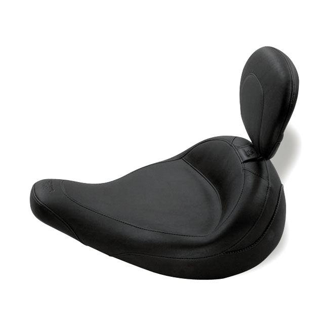 Mustang, Standard Police Solo Seat. With Rider Backrest for 83-20 Flt/Touring Police Models Only