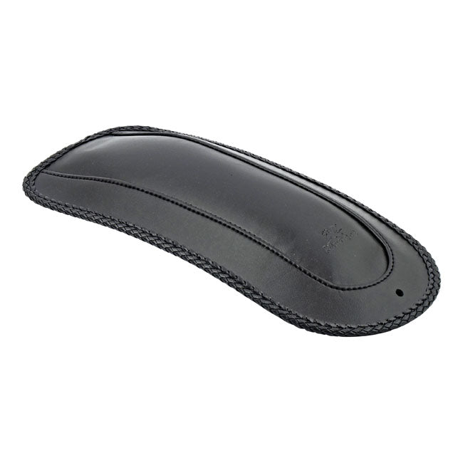 Mustang, Rear Fender Bib. Plain With Braided Edges for 84-99 Softail (Excl. FLSTF); 2006 FLST; 00-06 FLSTC, FLSTF; 00-05 FXST/S; 82-94 FXR