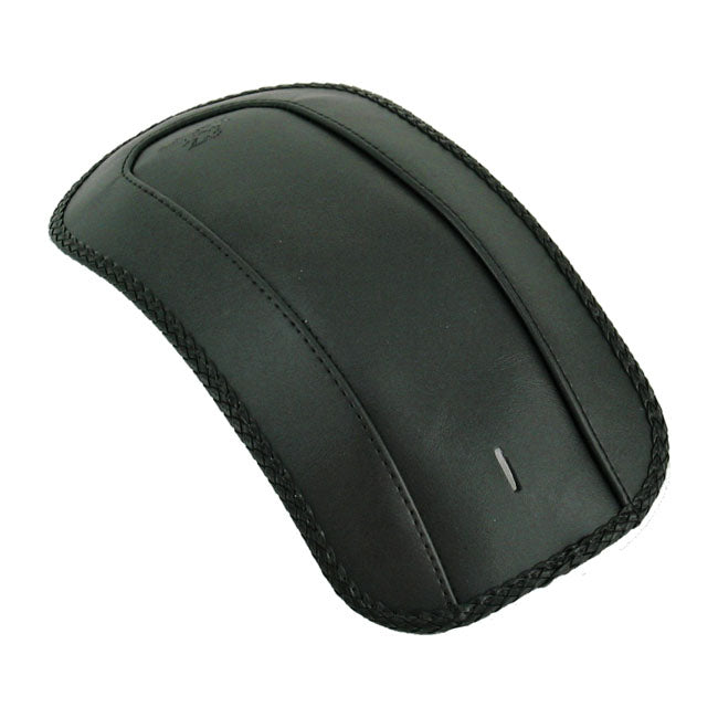 Mustang, Rear Fender Bib. Plain With Braided Edges for 11-13 FXs Softail Blackline; 12-17 Fls/S Softail Slim