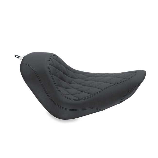 Mustang, Wide Tripper Solo Seat for 06-10 FXST; 07-17 FLSTF Fatboy; 08-11 FLSTSB Cross Bones