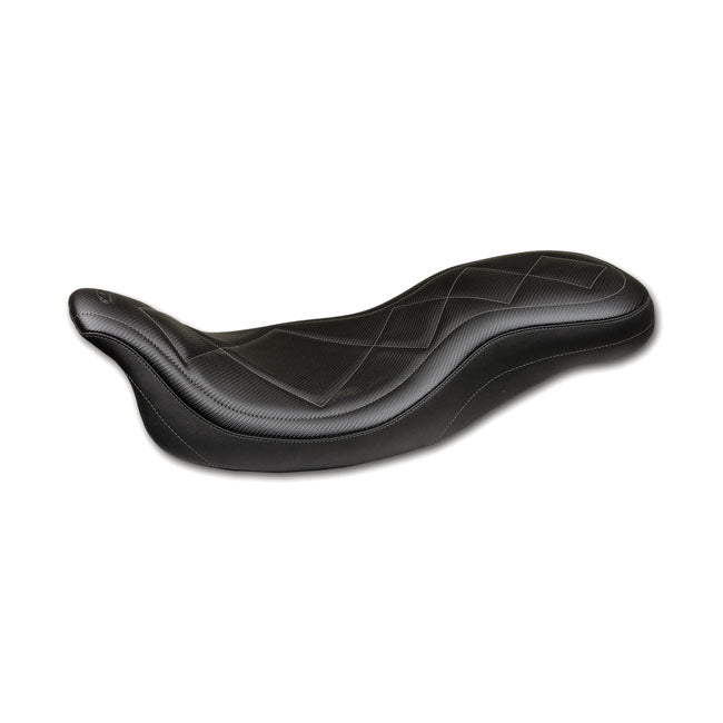 Mustang, Super Tripper Seat Black Carbon for 08-20 Touring
