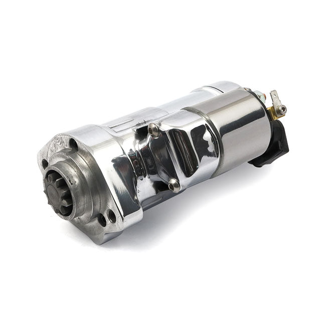 Compu-Fire, Gen3  Starter Motor. 2.0Kw. Chrome for 81-20 XL; 94-08 Buell (Excl. 1125R); 08-12 XR1200