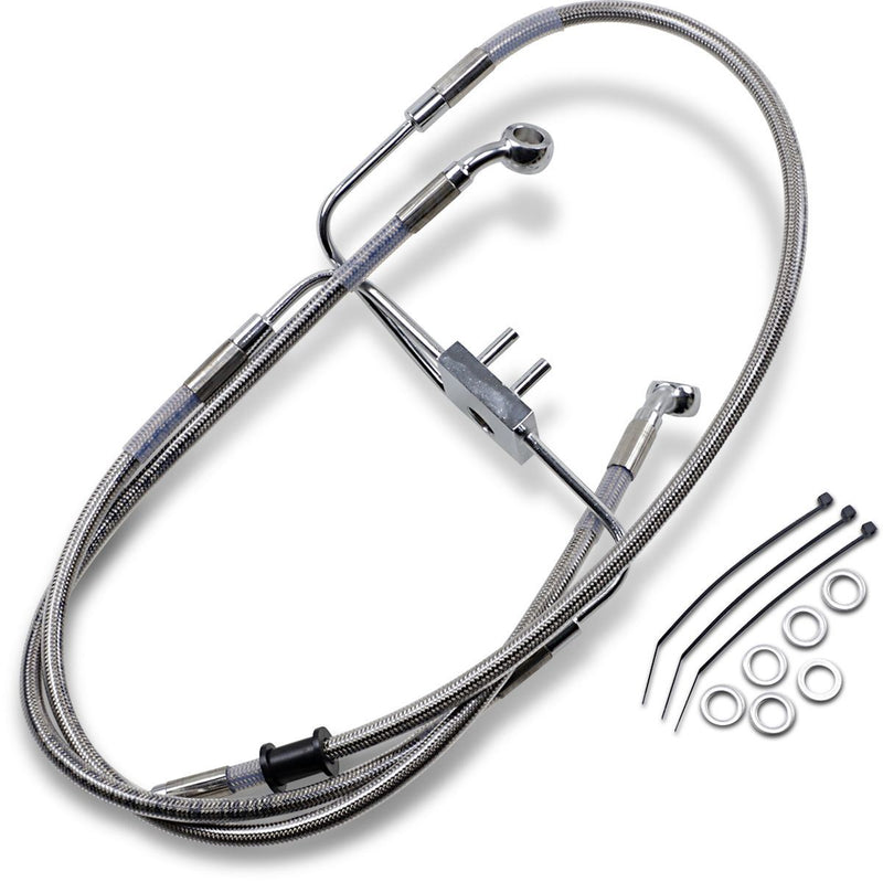 Drag Specialties Frt Brake Line Xl Ss +2 - Part #17415344 - Hogparts UK