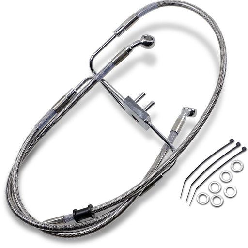 Drag Specialties Frt Brake Line Xl Ss +2 - Part #17415344 - Hogparts UK