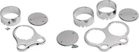 Drag Specialties 1.25" T-Bar Single Gauge Mount 3.375" Chrome - Part #DS373864 - Hogparts UK