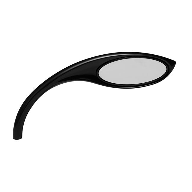 Rebuffini, Pegasus Mirror Right Side. Black Anodized for 65-Up H-D