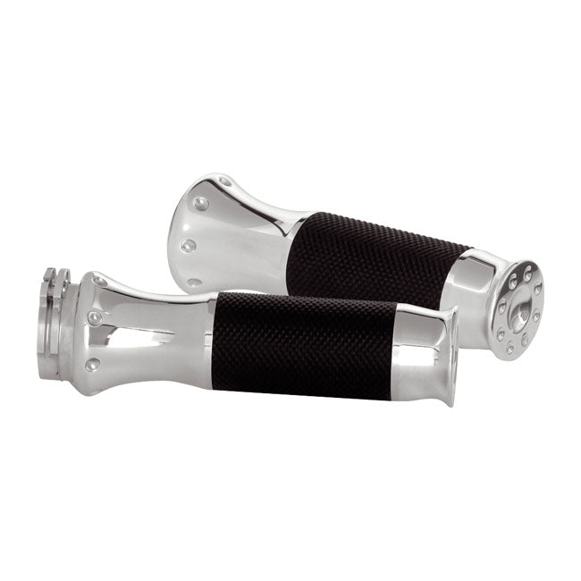 Rebuffini Rea Grips for 74-20 H-D With Single Or Dual Throttle Cables (Excl. Street)