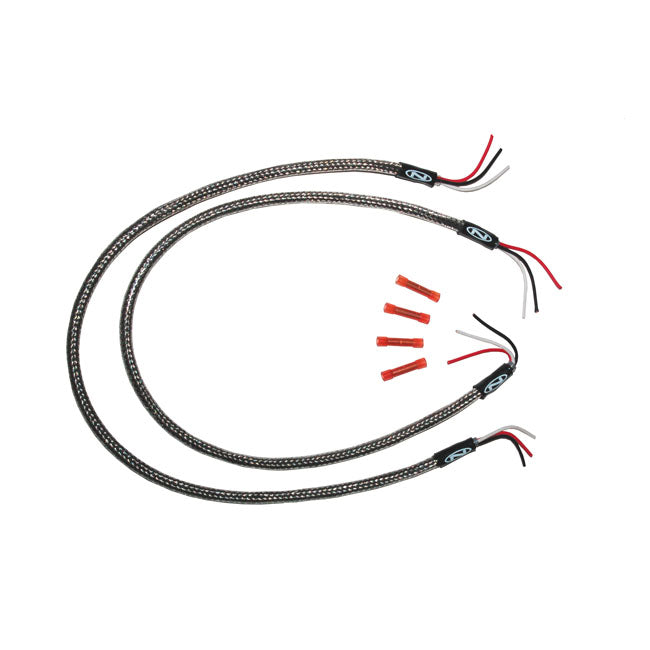 Namz, Custom Turn Signal Wiring Harness. Braided, 24" for Universal
