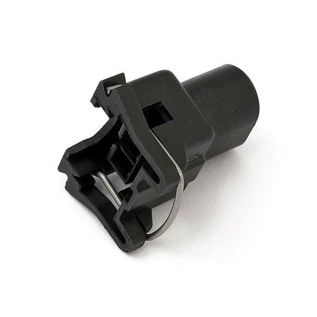 Namz, Delphi Fuel Injector Connector. Female Plug. 2-Pin for 01-05 & 2016 Softail; 04-05 Dyna; 02-16 Flt/Touring