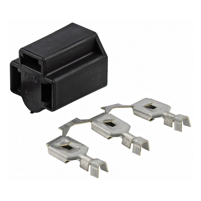 Namz, H4 Headlamp Wiring Plug, 3 Prong for Universal