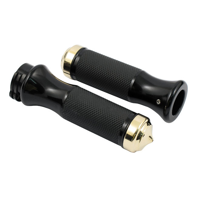 Rebuffini Old-style One Grips for 74-20 H-D With Single Or Dual Throttle Cables (Excl. Street)
