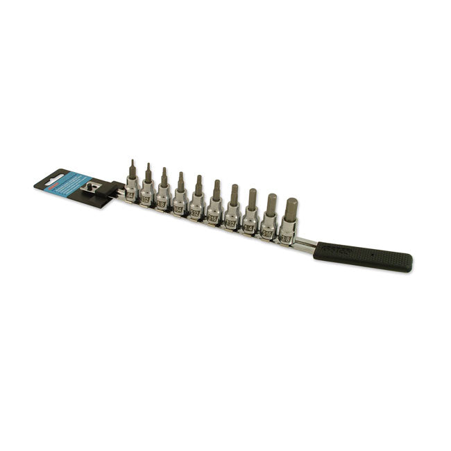 Cruztools, Hex Socket Bit Set. 3/8" Drive for Univ.