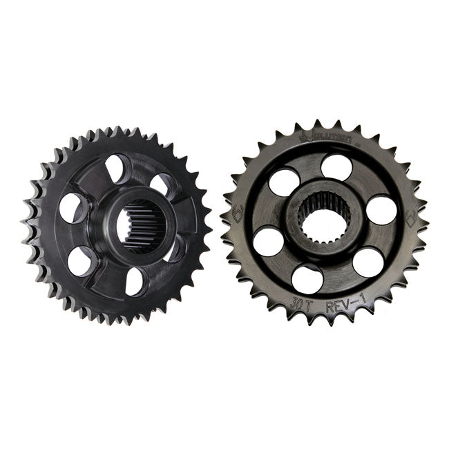 Solid 30T Motor Sprocket & Chain Kit for 06-10 Dyna; 07-10 Softail (Excl. 08-11 FXCW/C Rockers)