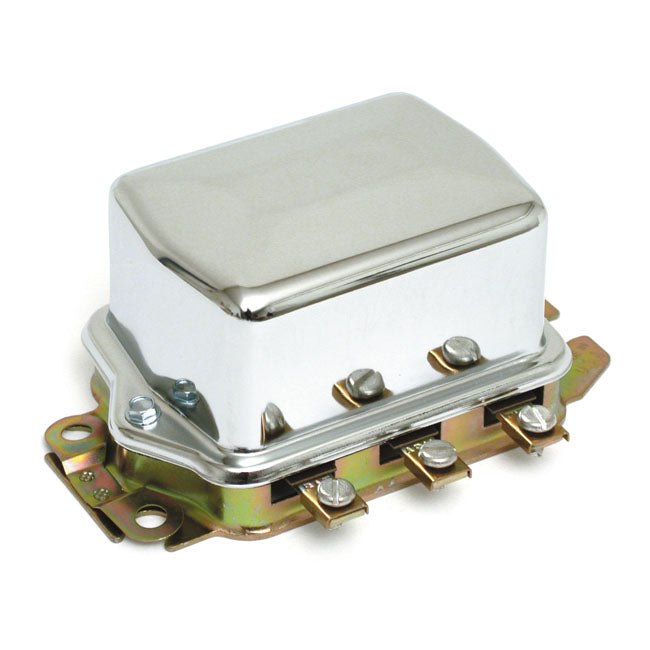 Accel Mech. Regulator 12V, Chrome for 65-69 Fl; 67-77 XL