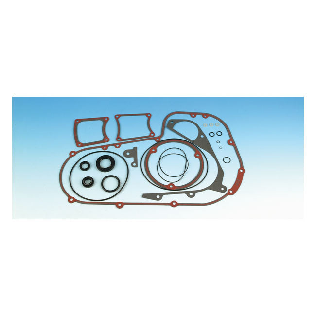 James Prim Cover Gasket Set, In/Outer for 80-93 Flt, FXR