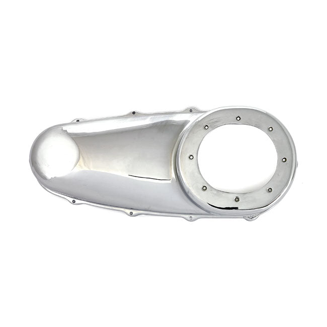 Paughco Outer Prim. Cover. Chrome for 36-64 Big Twin(Smooth)