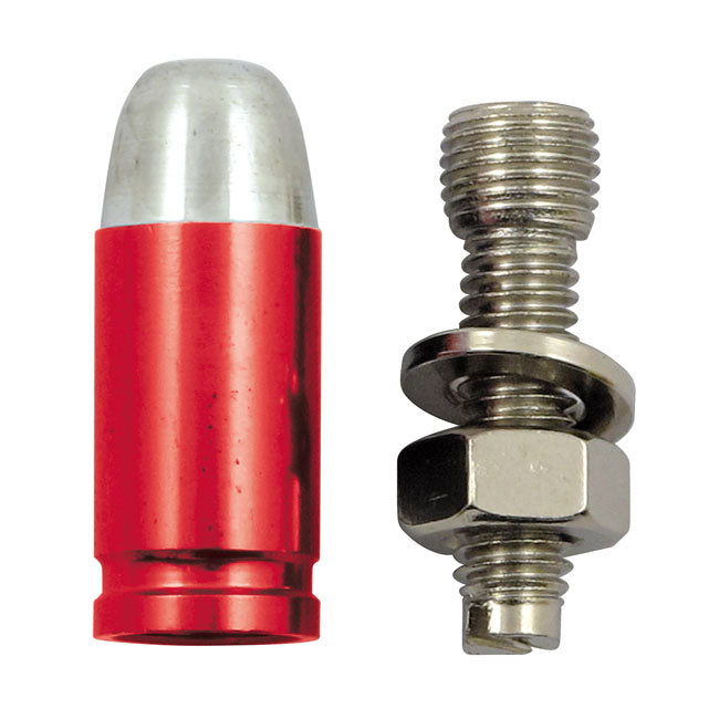 Trik Topz License Plate Mounts Bullet Red for Universal