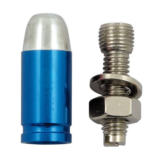 Trik Topz License Plate Mounts Bullet Blue for Universal