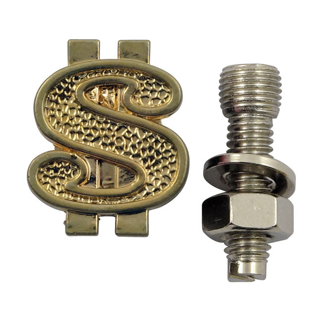 Trik Topz License Plate Mounts Dollar Gold for Universal