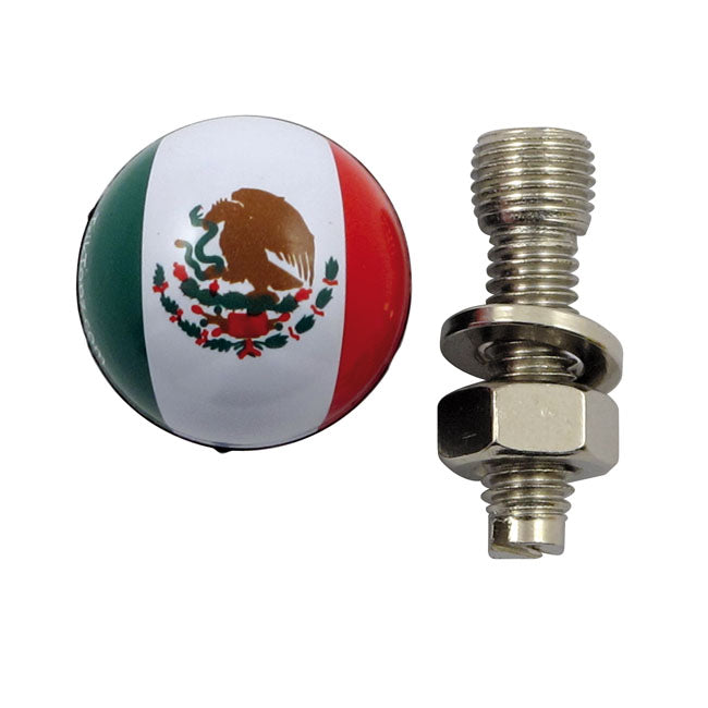 Trik Topz License Plate Mounts Mexico Flag for Universal