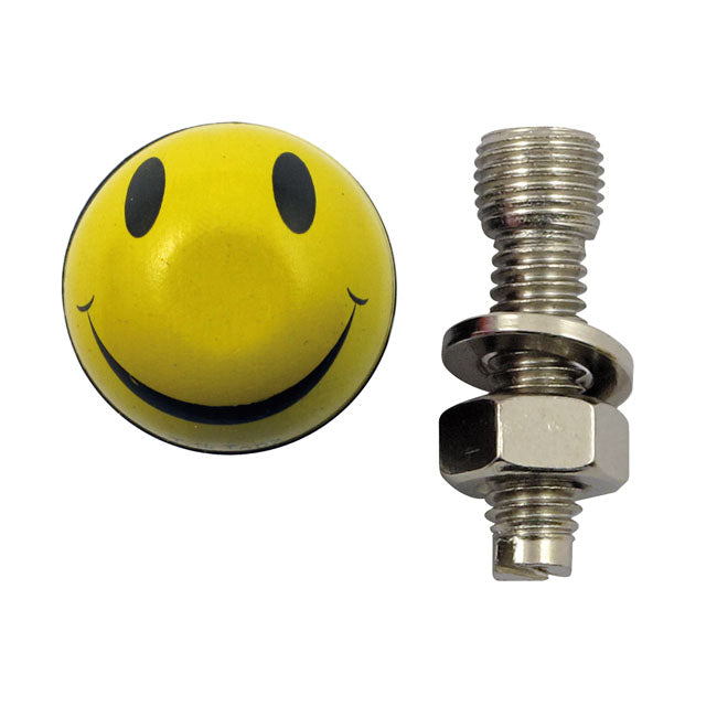 Trik Topz License Plate Mounts Smiley Yellow for Universal