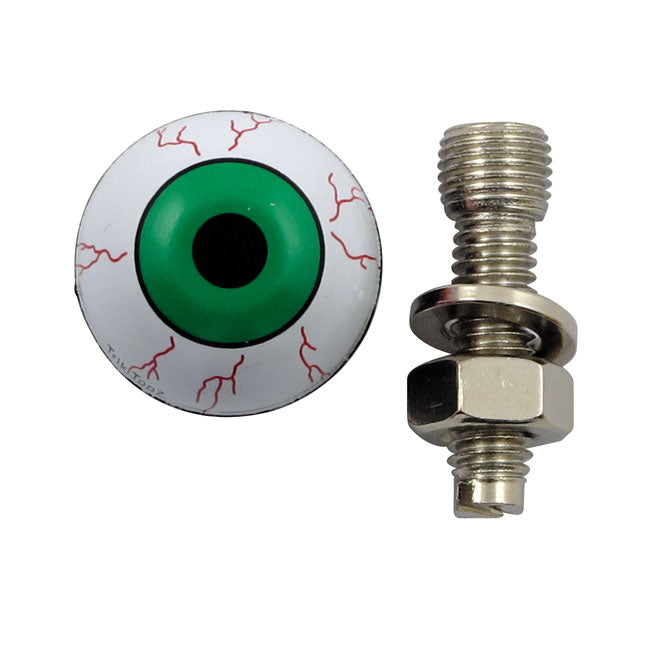 Trik Topz License Plate Mounts Eye Ball Green for Universal