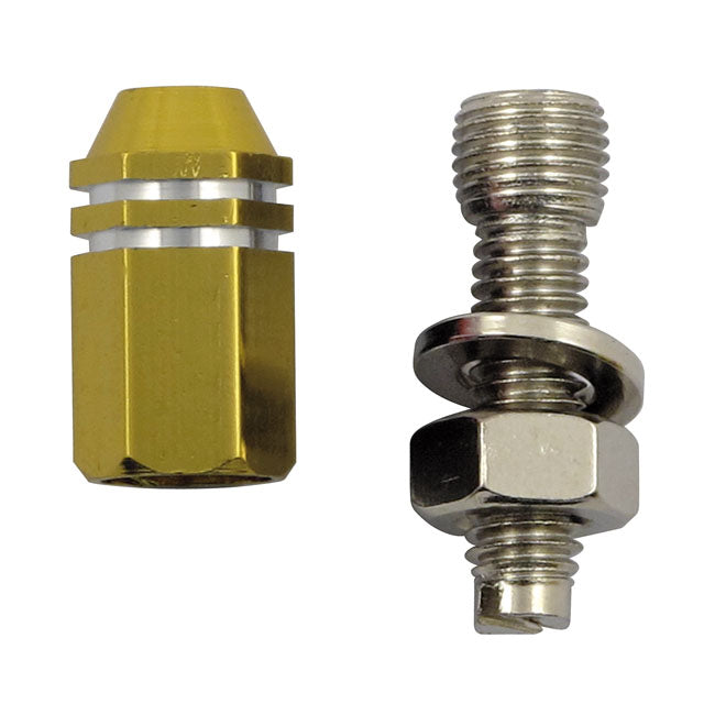 Trik Topz License Plate Mounts Alloy Two-tone Hex Straight for Universal