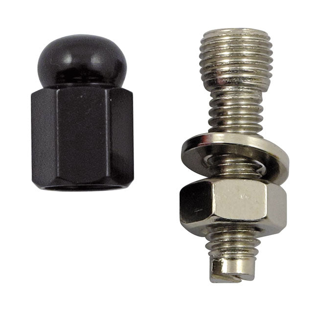 License Plate Mounts Alloy Two-tone Hex Domed