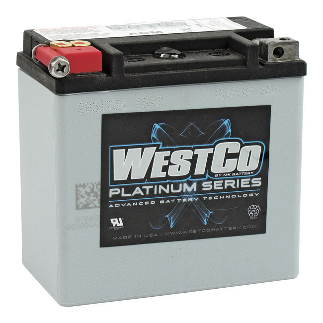 Westcon, SeaLED Gam Battery. 12 Volt, 12Amp, 220Cca for 02-06 All V-Rod; 2007 Vscr V-Rod Only; 03-10 Buell Xb & Buell Blast