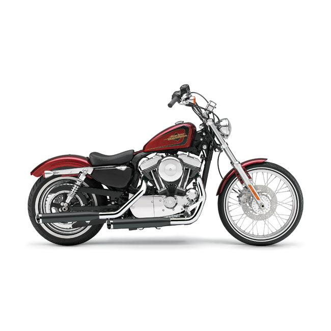 Cobra, 3" Slip-On Mufflers. Black for 12-13 XL1200V Seventy Two